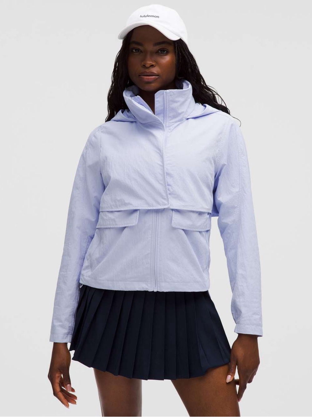 lululemon athletica Kids Light Blue Hooded Rain Jacket